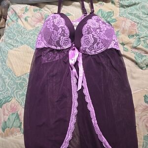 Not Jessica simpson time front mesh & lace babydoll size m